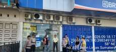 Cegah Gangguan Kamtibmas, Polsek Bagan Sinembah Cek Sejumlah Bank di Bagan Batu